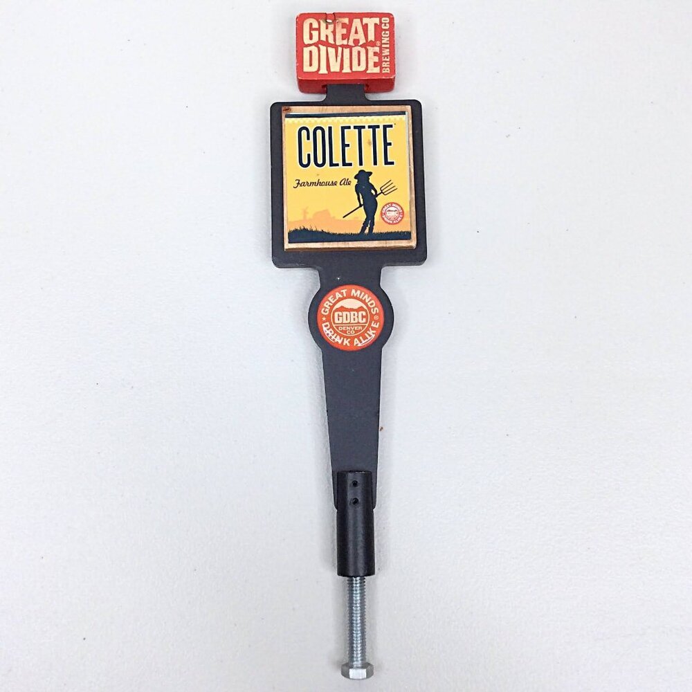 Great Divide Brewing Co Tap Handle Pull Colette Farmhouse Ale Beer Denver CO‎